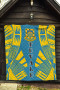 Tuvalu Premium Quilt - Tuvalu Coat Of Arms Polynesian Yellow Tattoo 5