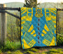 Tuvalu Premium Quilt - Tuvalu Coat Of Arms Polynesian Yellow Tattoo 8