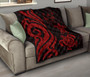 Fiji Polynesian Premium Quilt - Red Tentacle Turtle Crest 9