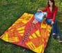 New Caledonia Premium Quilt - New Caledonia Coat Of Arms Polynesian Yellow Tattoo 6