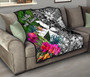 Wallis and Futuna Premium Quilt - Turtle Plumeria Banana Leaf 9