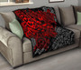 Tonga Polynesian Premium Quilt - Red Turtle Flowing 1