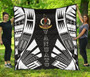 Vanuatu Premium Quilt - Vanuatu Coat Of Arms Polynesian White Tattoo 1