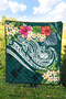 Samoa Polynesian Premium Quilt - Summer Plumeria 5