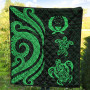 Pohnpei Premium Quilt - Green Tentacle Turtle 10
