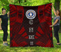 Northern Mariana Islands Premium Quilt - Northern Mariana Islands Seal Polynesian Red Tattoo 1