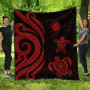 Marshall Islands Premium Quilt - Red Tentacle Turtle 1