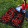 Marshall Islands Premium Quilt - Red Tentacle Turtle 3