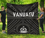 Vanuatu Premium Quilt - Vanuatu Seal With Polynesian Tattoo Style 2