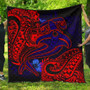 Samoa Quilt - Blue Shark Polynesian Tattoo 1