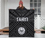 Tahiti Premium Quilt - Tahiti Seal In Polynesian Tattoo Style (Black) 3