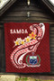 Samoa Premium Quilt - Samoa Seal  Polynesian Patterns Plumeria 6