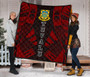 Tuvalu Premium Quilt - Tuvalu Coat Of Arms Polynesian Red Tattoo 2