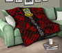 Tuvalu Premium Quilt - Tuvalu Coat Of Arms Polynesian Red Tattoo 10