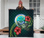 Federated States of Micronesia Premium Quilt - Green Turtle Hibiscus 3