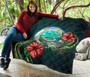 Federated States of Micronesia Premium Quilt - Green Turtle Hibiscus 7