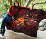 Kosrae Polynesian Personalised Premium Quilt - Legend of Kosrae (Red) 7