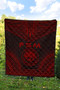 Federated States Of Micronesia Premium Quilt - FSM Seal Polynesian Chief Red Version 2