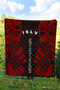 Society Islands Premium Quilt - Society Islands Flag Polynesian Red Tattoo 4