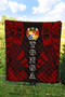 Tonga Premium Quilt - Tonga Coat Of Arms Polynesian Red Tattoo 4