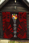 Tonga Premium Quilt - Tonga Coat Of Arms Polynesian Red Tattoo 5