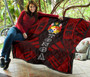 Tonga Premium Quilt - Tonga Coat Of Arms Polynesian Red Tattoo 7