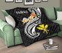 Hawaii Premium Quilt - Kanaka Maoli Polynesian Patterns Plumeria (Black) 10