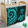 Tuvalu Premium Quilt - Turquoise Tentacle Turtle 8