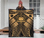 Samoa Polynesian Premium Quilt - Samoa Gold Seal with Polynesian Tattoo 3