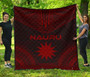 Nauru Premium Quilt - Nauru Flag Polynesian Chief Red Version 1