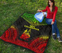 New Caledonia Premium Quilt - New Caledonia Coat Of Arms Polynesian Chief Reggae Version 4