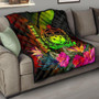 Samoa Polynesian Personalised Premium Quilt -  Hibiscus and Banana Leaves 1