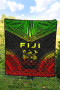 Fiji Premium Quilt - Fiji Coat Of Arms Polynesian Chief Reggae Version 2