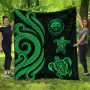Federated States of Micronesia Premium Quilt - Green Tentacle Turtle 1