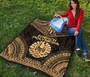 French Polynesia Premium Quilt - French Polynesia Polynesian Chief Gold Version 4