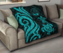 Marshall Islands Premium Quilt - Turquoise Tentacle Turtle Crest 9