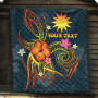 Nauru Polynesian Personalised Premium Quilt - Legend of Nauru (Blue) 7