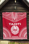 Tahiti Premium Quilt - Tahiti Flag Polynesian Chief Red Version 3