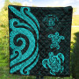 Niue Premium Quilt - Turquoise Tentacle Turtle 7