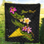 Tokelau Polynesian Custom Personalised Quilt - Plumeria Tribal 4