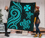 Wallis and Futuna Premium Quilt - Turquoise Tentacle Turtle 2