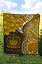 Samoa Custom Personalised Premium Quilt - Samoa Seal Wave Style (Gold) 4