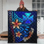 Wallis and Futuna Custom Personalised Premium Quilt - Vintage Tribal Mountain 3