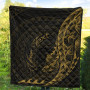 Samoa Premium Quilt - Custom Personalised Polynesian Pattern Style Gold Color- BN27 5