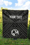 Tonga Personalised Premium Quilt - Tonga Seal With Polynesian Tattoo Style (Black) 9