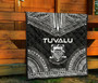 Tuvalu Premium Quilt - Tuvalu Coat Of Arms Polynesian Chief Black Version 7
