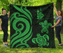 New Caledonia Premium Quilt - Green Tentacle Turtle 1