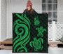 New Caledonia Premium Quilt - Green Tentacle Turtle 3