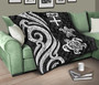 Fiji Polynesian Premium Quilt - White Tentacle Turtle 10