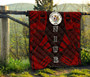 Niue Premium Quilt - Niue Seal Polynesian Red Tattoo 8